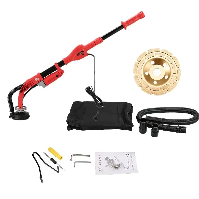 220v Electric Ceiling Seam Joint Floor Cement Concrete Hand-held Long Pole Brushless