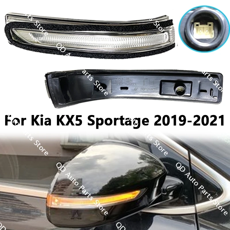 For Kia KX5 Sportage 2019-2021 87613-D9100 87623-D9020 LED Turn Signal Light Car Exterior Rearview Side Mirror