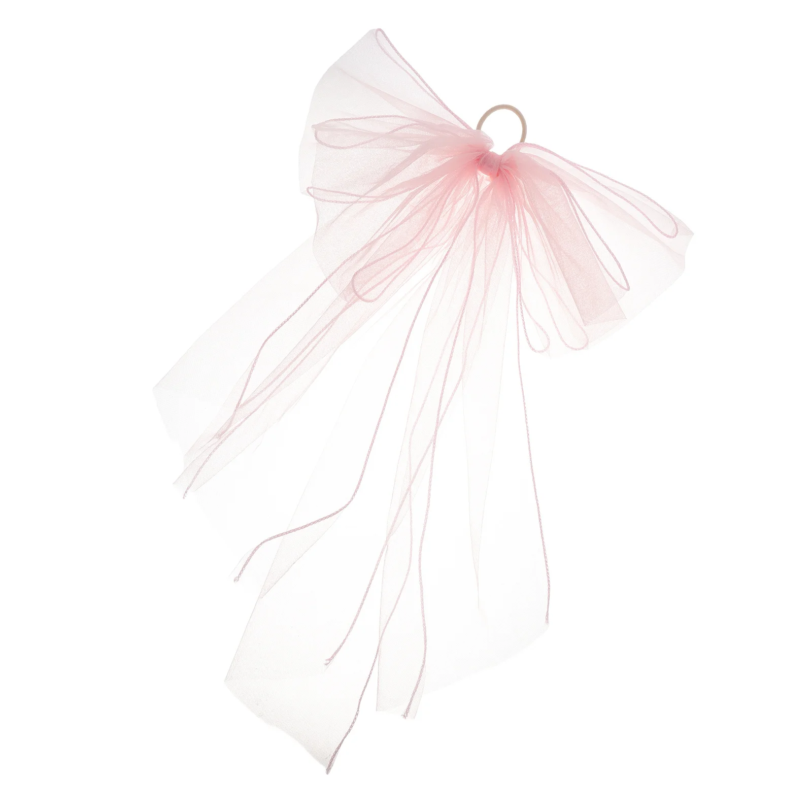 

Bowknot Wedding Veil Pink Short Bridal Hair Bow Clip Romantic Wedding Party Bridal Shower Hair Accessories Bride Headband