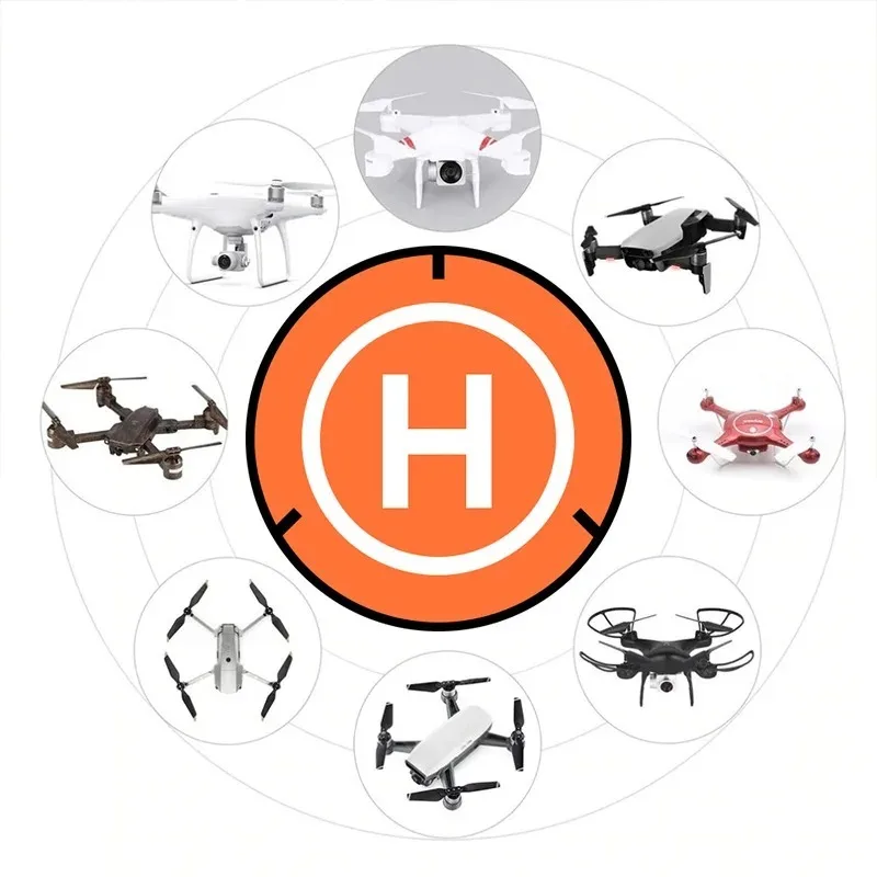 Drone Quadcopters Accessories Universal 55cm Foldable Landing Pad RC Dron Mat Quadcopter Parking Apron Apron Pad - Image 4