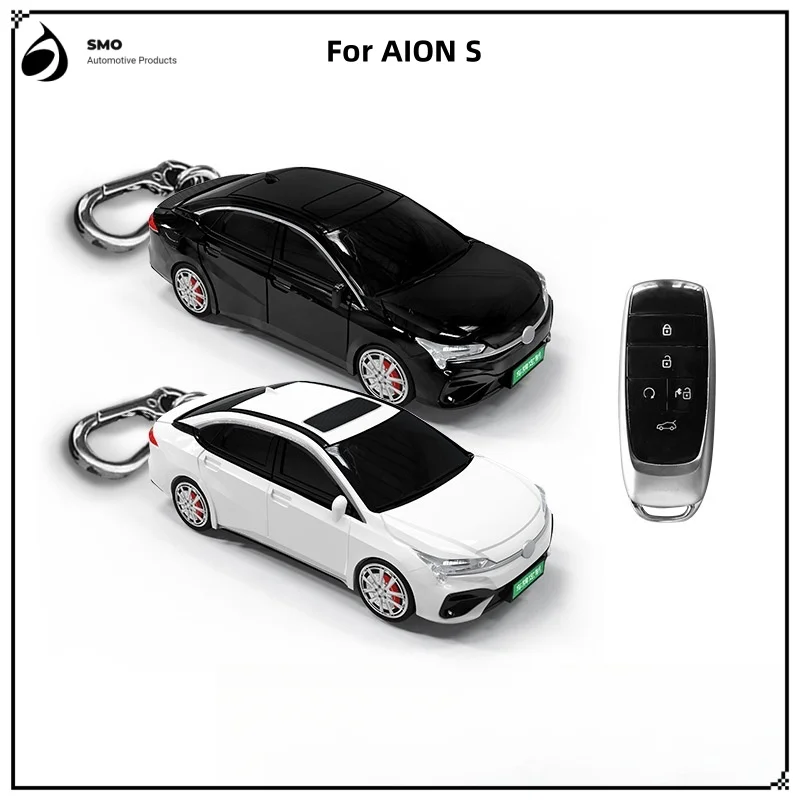 For  AION S Key Cover with Lights Car Key Fob Car Model Key Protective Cover Auto Accessories Creative Personalized Gifts New