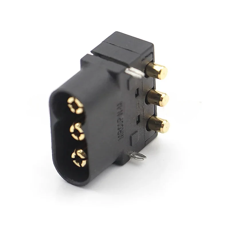 10PCS Amass MR60PW Male Female Plug Three-core Gold-plated ESC Motor Connector For RC Aircraft Battery Model ACCS Parts DIY