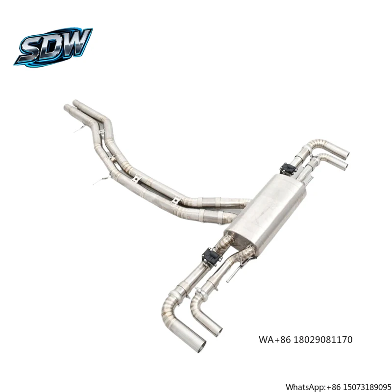 

Индивидуальная выхлопная система из карбона или нержавеющей стали для Q8, R8, S3, S4, S5, RS4, RS5 с двух- или четырехканальным дизайном.