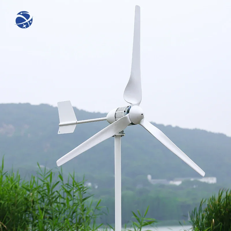 YUNYI Residential Three-Phase AC Permanent Magnet Generator 48V 1kw Horizontal Axis Wind Turbine