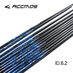 6/12pcs ID6.2mm 32in Pure Carbon Arrow Shaft Spine 250/300/350/ 400 / 500 /600/700/800 Archery Hunting Shooting Accessory