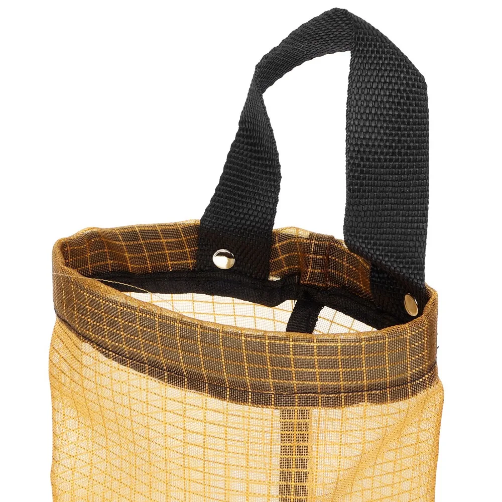 3PCS Hanging Design Garbage Bag Storage Holder Mesh Material Wall Mount Plastic Bag Dispenser Mesh Bag Container For Kitchen
