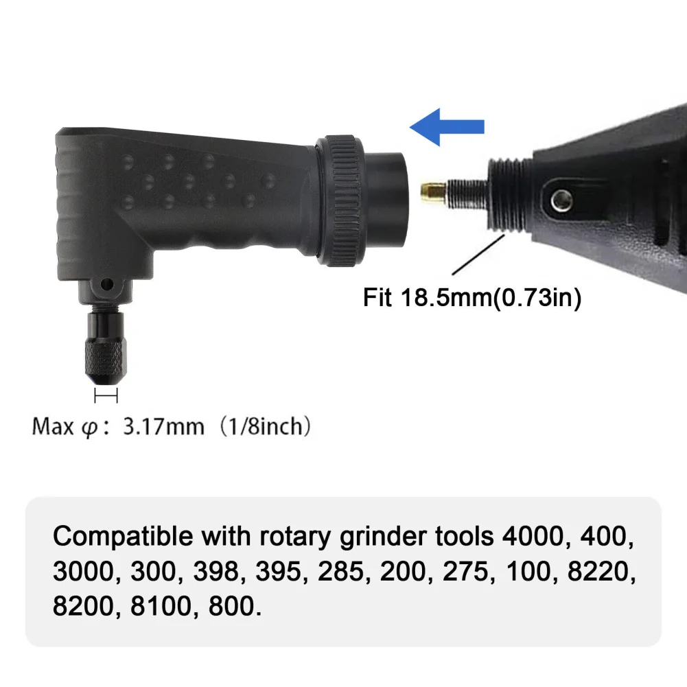 Right Angle Converter Attachment Rotary Tools Grinder Replacement Accessories Tool Compatible for 4000 3000 8200 275 Electric Sa