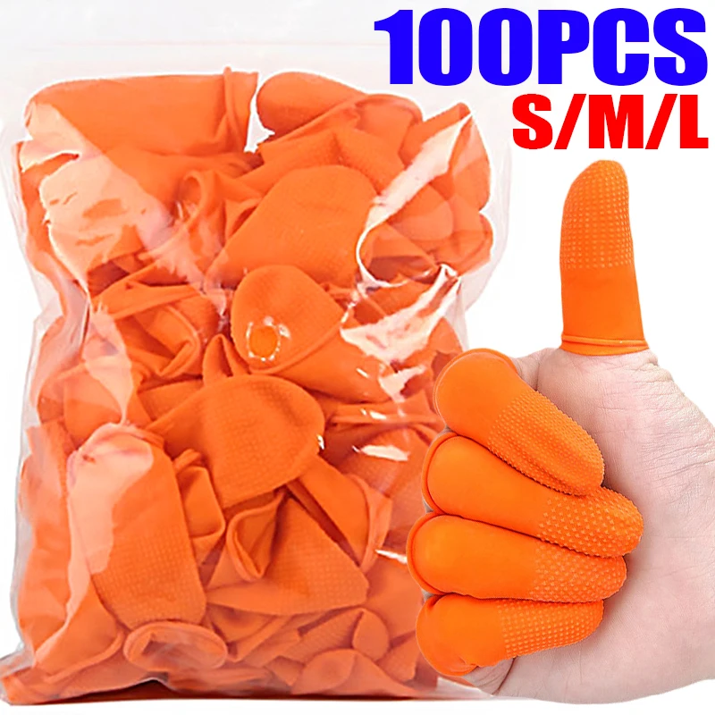 Disposable Latex Finger Cots High Elastic Non-slip Anti-static Fingertips Protector Gloves Industry Fingertip Gloves Wholesale