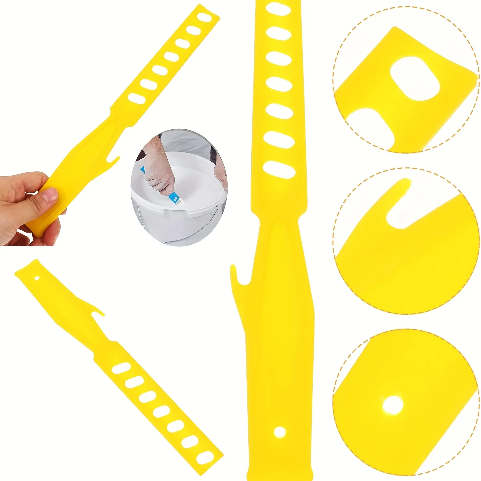 Plastic Paint Mixing Sticks S/M/L Sizes for Stirring Latex Paint Coating DIY Home Improvement Painting Tool Set