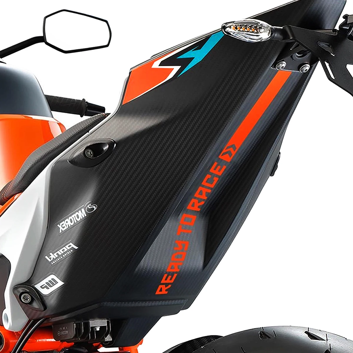 레이싱 준비 완료 반사 오토바이 모토크로스 스티커 장식, 모터 바이크 바디 연료 탱크 데칼 액세서리, KTM 어드벤처