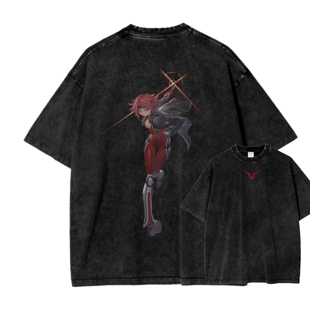 Code Geass Lelouch of the Rebellion Lelouch Lamperouge Mecha Sci-Fi Action Dark Grunge Gothic Vintage Washed Distressed Retro