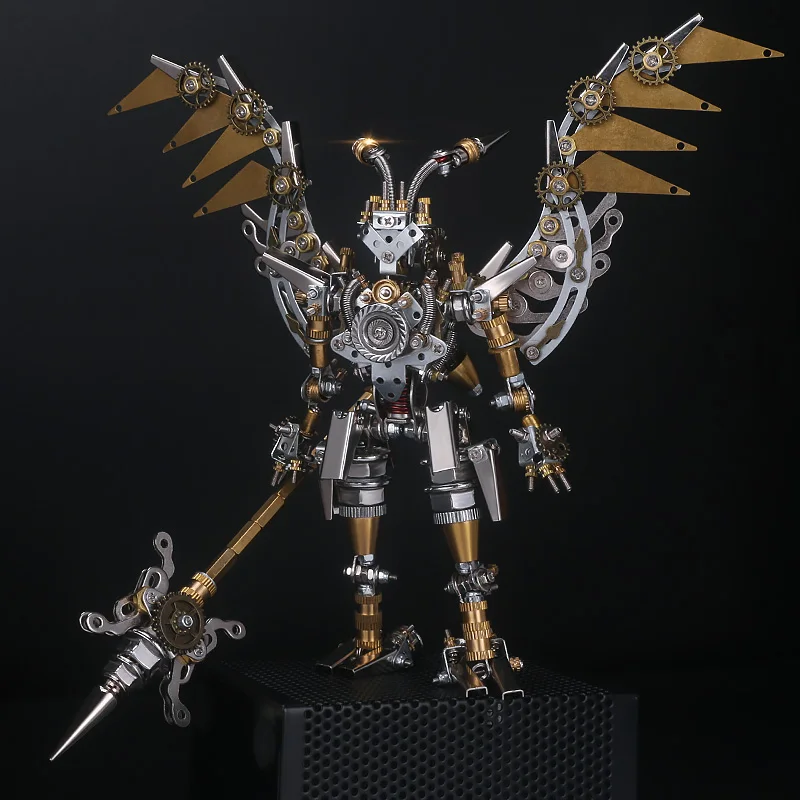 16cm Mechanical Party Metal Trendy 3D Three-Dimensional Assembled Toys Chinese Style 1/12 Robot Model Creative Collection Crafts