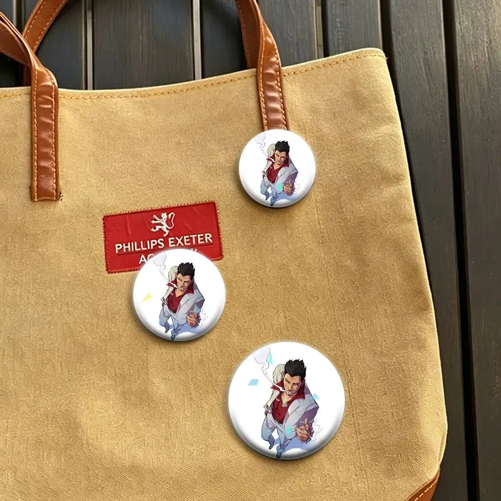 Kiryu K-Kazuma Majima Y-Yakuza  32/44/58mm Handmade Pins Round Brooch Badge Backpacks Clothes Jewelry Gifts