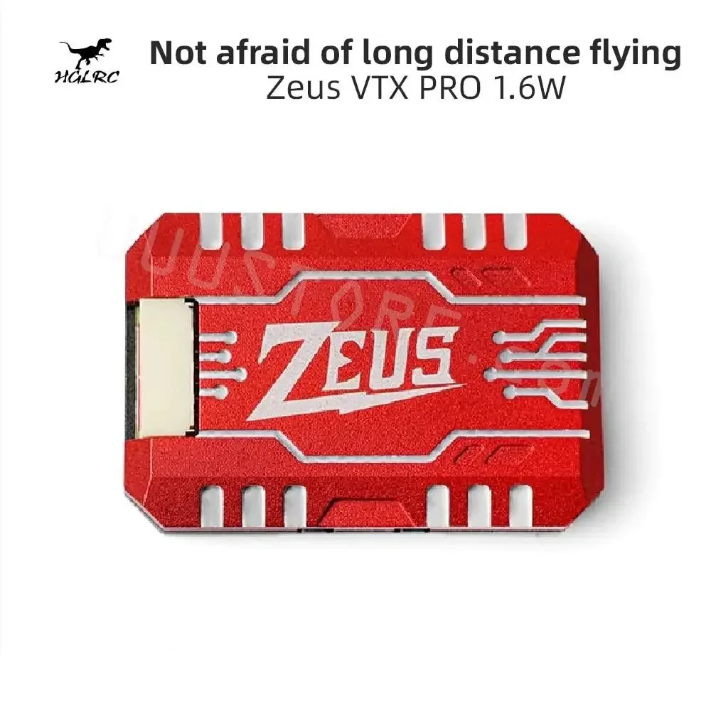 HGLRC VTX PRO 5,8G 40CH FPV Дрон дальнего действия 1,6 Вт Регулируемый микрофон 25 МВт-400 МВт-800 МВт Питмод 7-36 В Встроенный микрофон