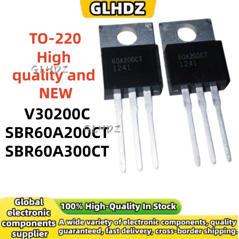 High quality 10PCS-20PCS V30200C SBR60A200CT SBR60A300CT TO-220 In the warehouse