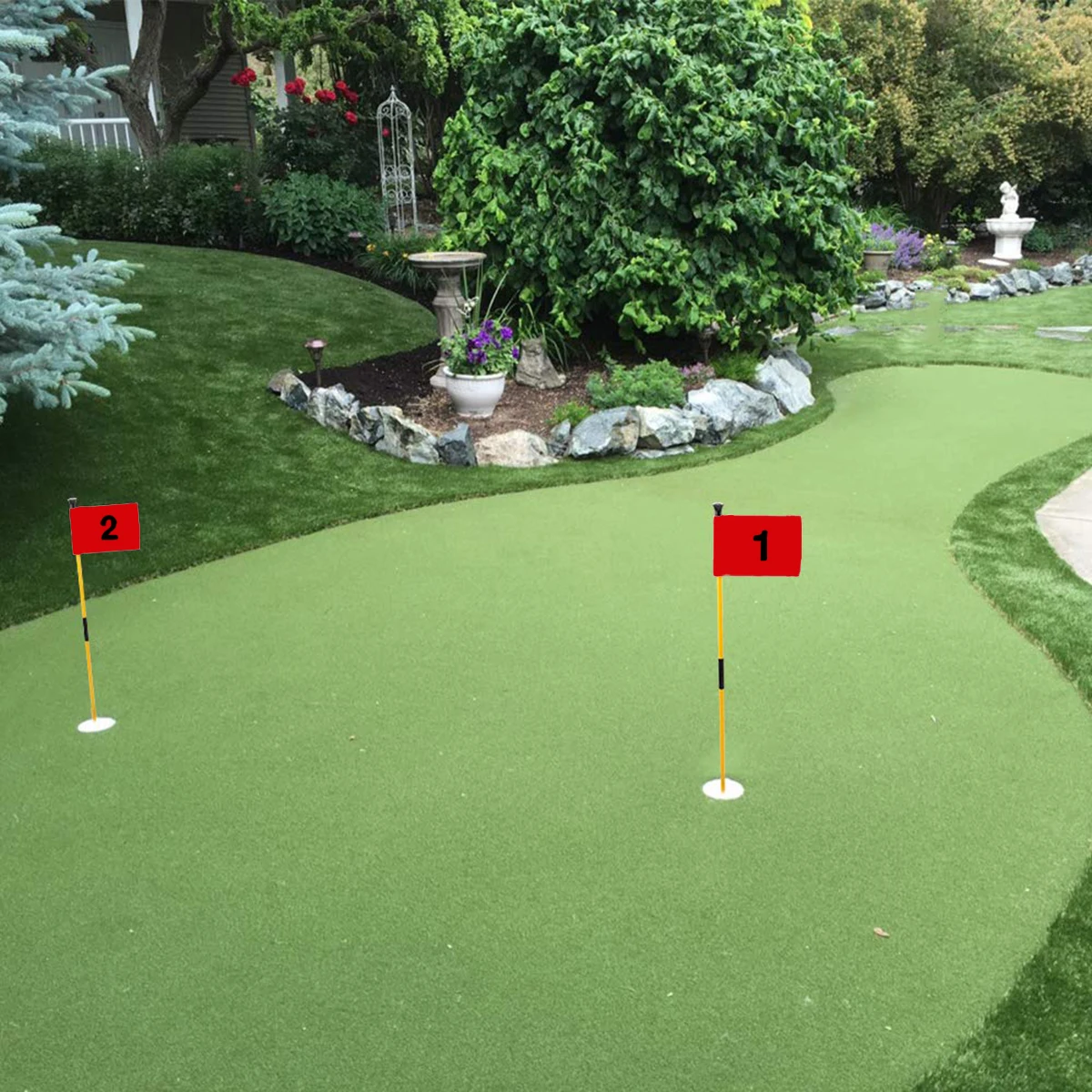

Nylon Putting Marker Golf Training Practice Portable Durable Flags Numbered Lightweight For Golfers Yard