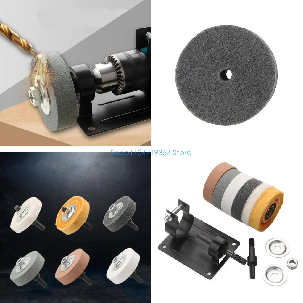 0XLD Essential Grinder Accessories Metal Polish Grinder Machine Sanding & Polish Head Rusts Remover for Metal Job