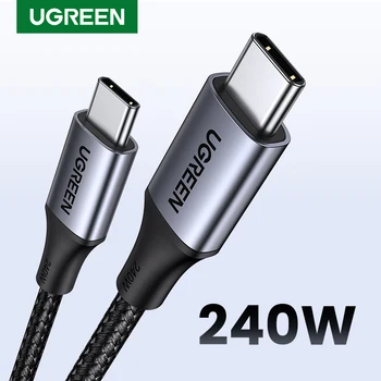 UGREEN-Câble USB Type C 240W PD 3.1 pour iPhone 15, Samsung S23, Ligne Électrique, PS5, Nintendo Switch 5A, Smile Charge