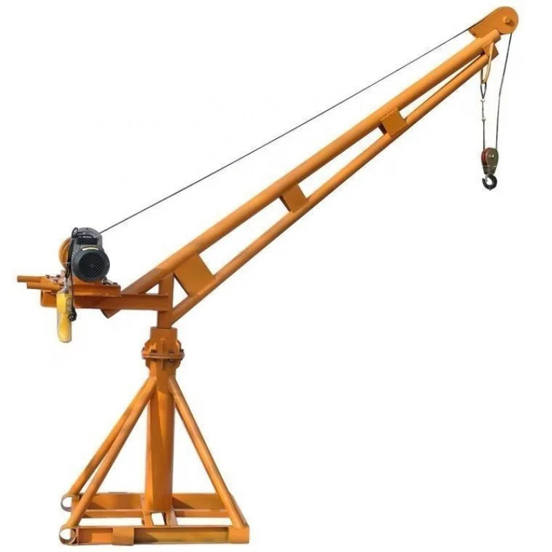 Household new crane Small crane High-rise hanging object Balcony Outdoor decoration Hoist A complete set of cranes