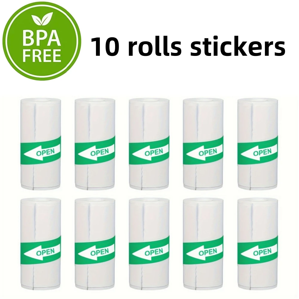

Новая 10-рулонная наклейка для мини-принтера, цветная бумага для наклеек этикеток, ширина термобумаги для принтеров для изготовления этикеток, фотопечать