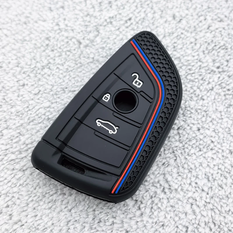 Silicone Car Key Case Cover Shell Fob for BMW F30 F31 F32 F34 F20 F21 F07 F10 1 3 5 7 Series X1 X3 G01 X4 G02 X5 F15 F16 M3 M4