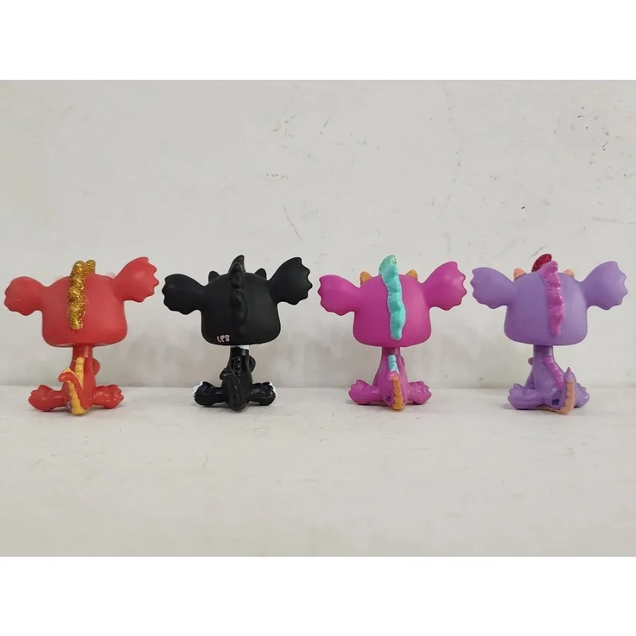 4pcs/lot LPS Toys Pet Shop Rat Dragon #2484ooak#2663#2660 Animal Figures