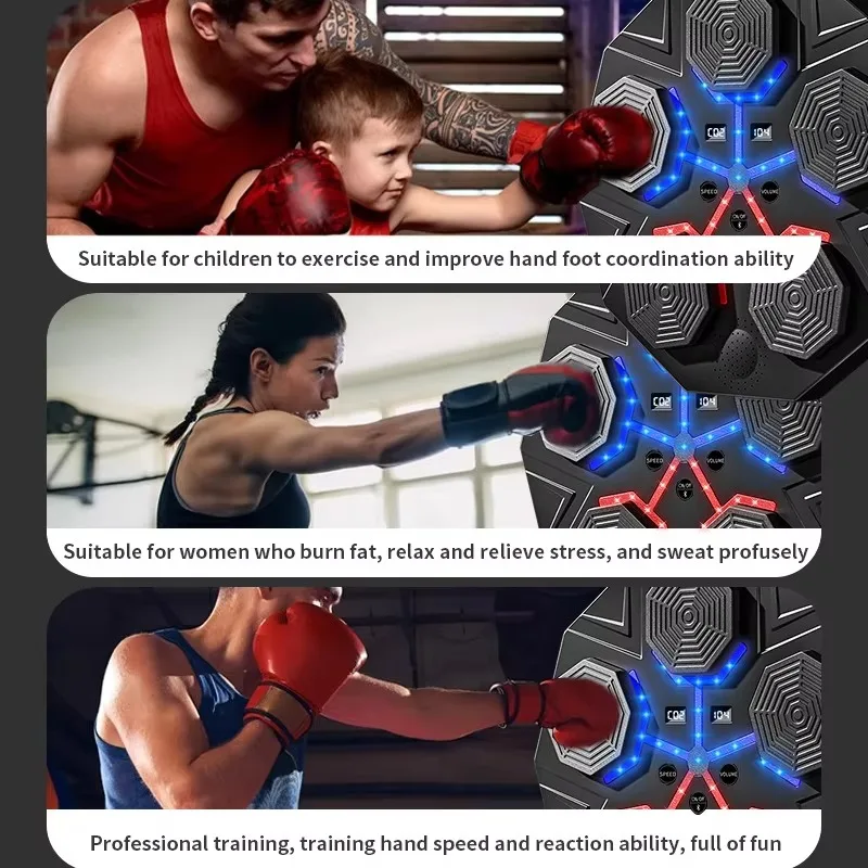 Smart Boxing Machine Wall Mounted Music Boxing Machine With Electronic Punching Machine