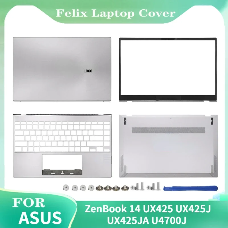 

New Screen Back Cover For ASUS ZenBook 14 UX425 UX425J UX425JA U4700J LCD Back Cover/Front Bezel/Palmrest/Bottom Case