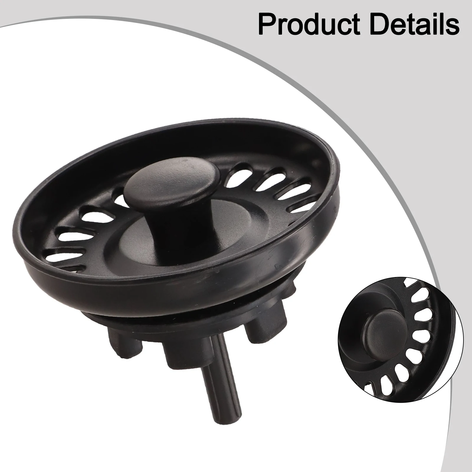 Home Use Filtration for System Sink Drain Strainer Bathroom Sink Stopper Tool 3 X 3 X 2.5 Inches Robust PP Material