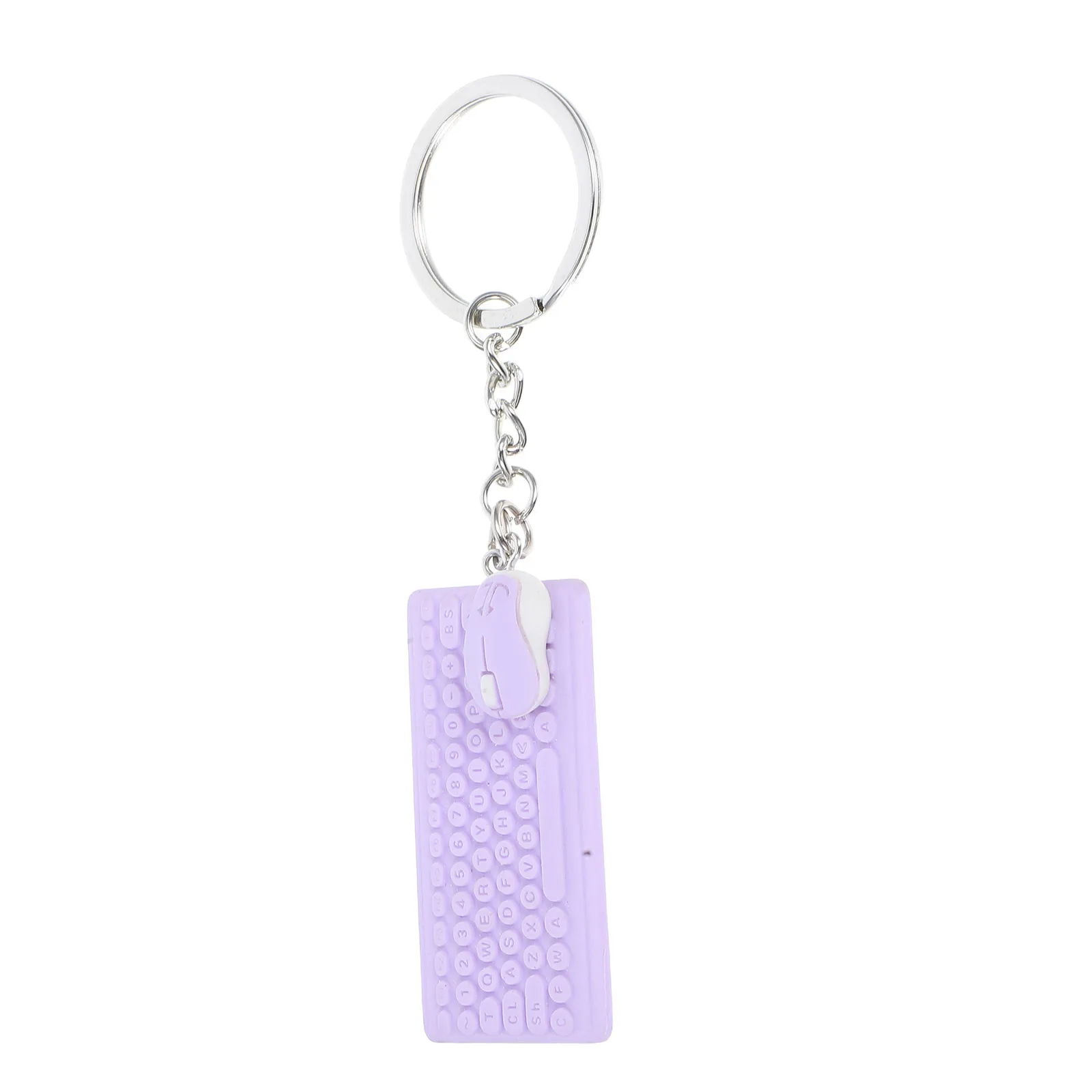 

Cute Mini Keyboard Mouse Keychain Creative Tech Charm Durable Cartoon Key Ring For Girls Bag Accessories Car Key Hanging Chain