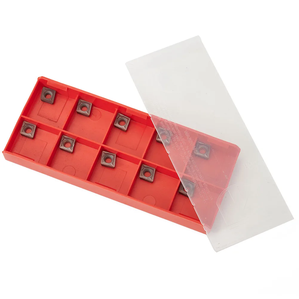 Reliable CCMT060204 Carbide Inserts, 10PCS Inserts for Lathe Turning Tool Holder, Achieve Exceptional Cutting Results