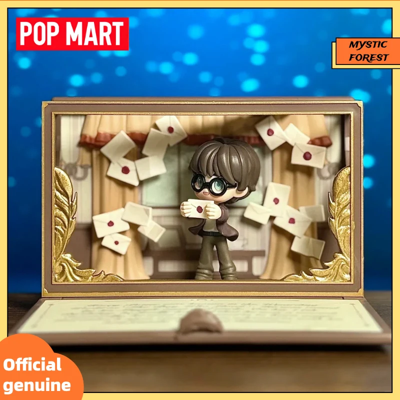 البوب مارت حقيقية هاري بوتر هوجورتس السيرة الذاتية سلسلة صندوق أعمى لعبة الديكور صندوق غامض لطيف أنيمي الشكل هدية مزخرفة