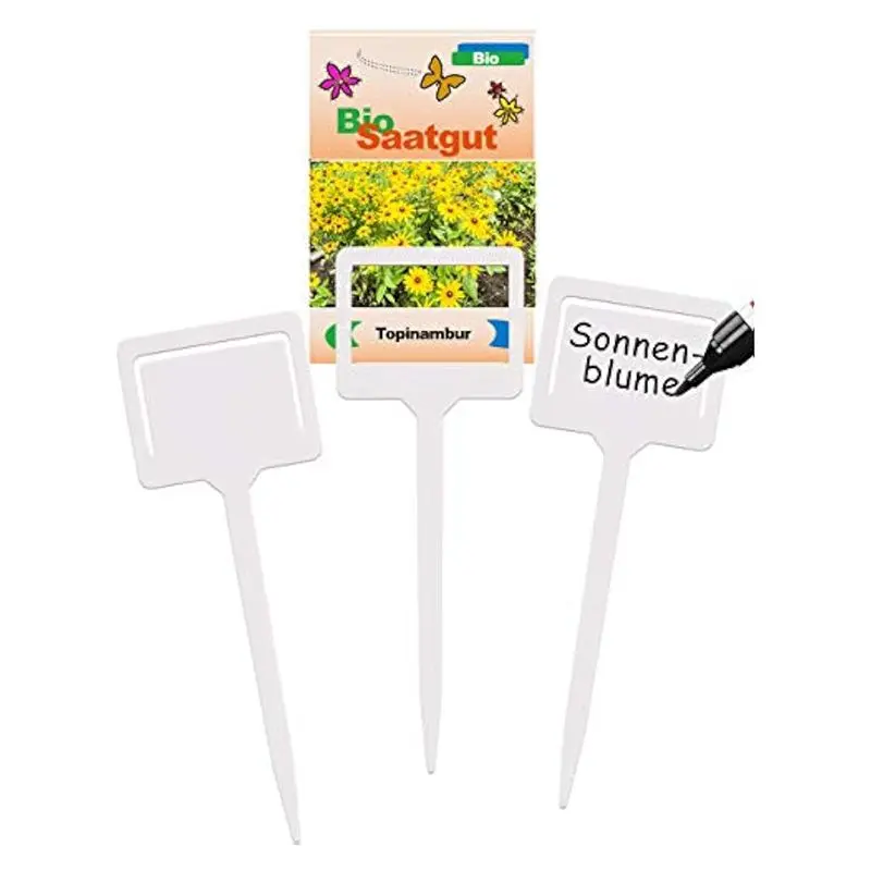 Luckshopping Plastic Gardening Labels, Succulent Labels, Insert Gardening Labels, Signage Plates