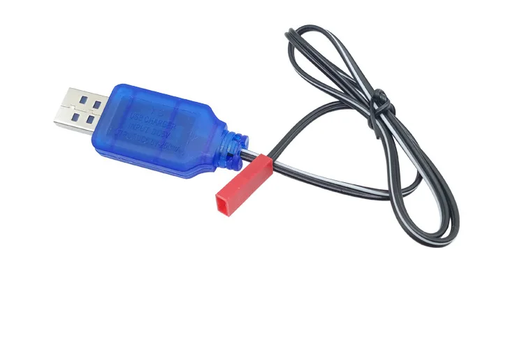 USB charger cable for 6V Ni-CD 6v Ni-MH battery with JST plug 3pcs/lot