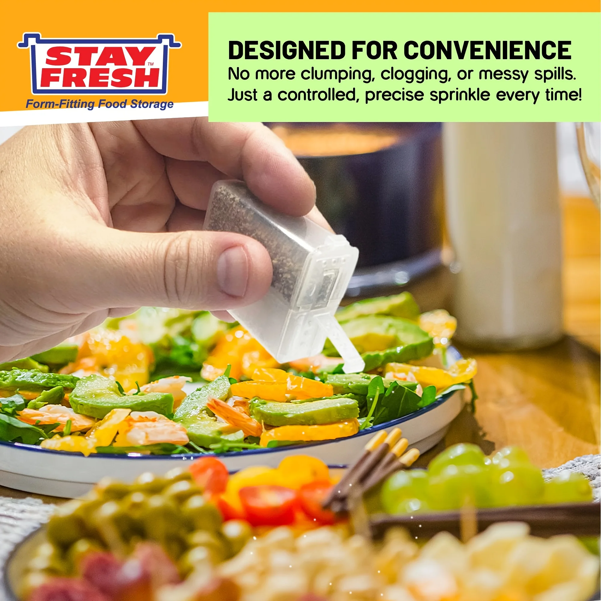 1/2 قطعة 2in1 التخييم التوابل شاكر متعددة الأغراض برطمان توابل مع غطاء 2-مقصورة في الهواء الطلق شواء الطبخ الملح الفلفل صندوق تخزين