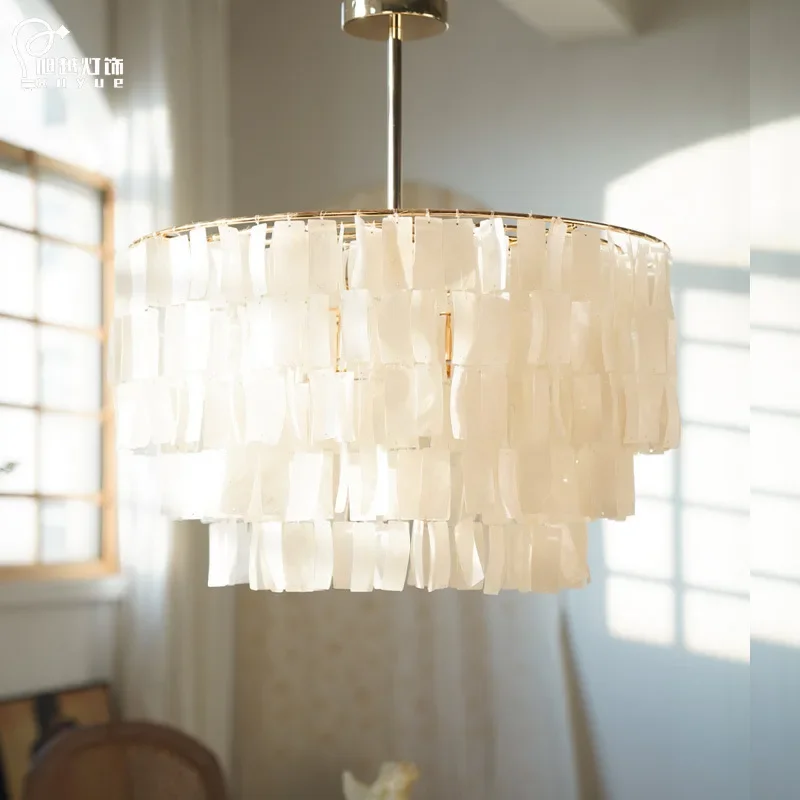 Luxury Shell Pendant Lights Modern Home Decor Living Room Ceiling Main Light Creative Lighting Bedroom Restaurant Chandelier