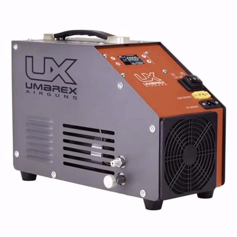 

ReadyAIR Gen 2 Portable High Pressure Air Compressor Pump for PCP Air Rifles and Airguns: aluminum alloy body, black finish, ul