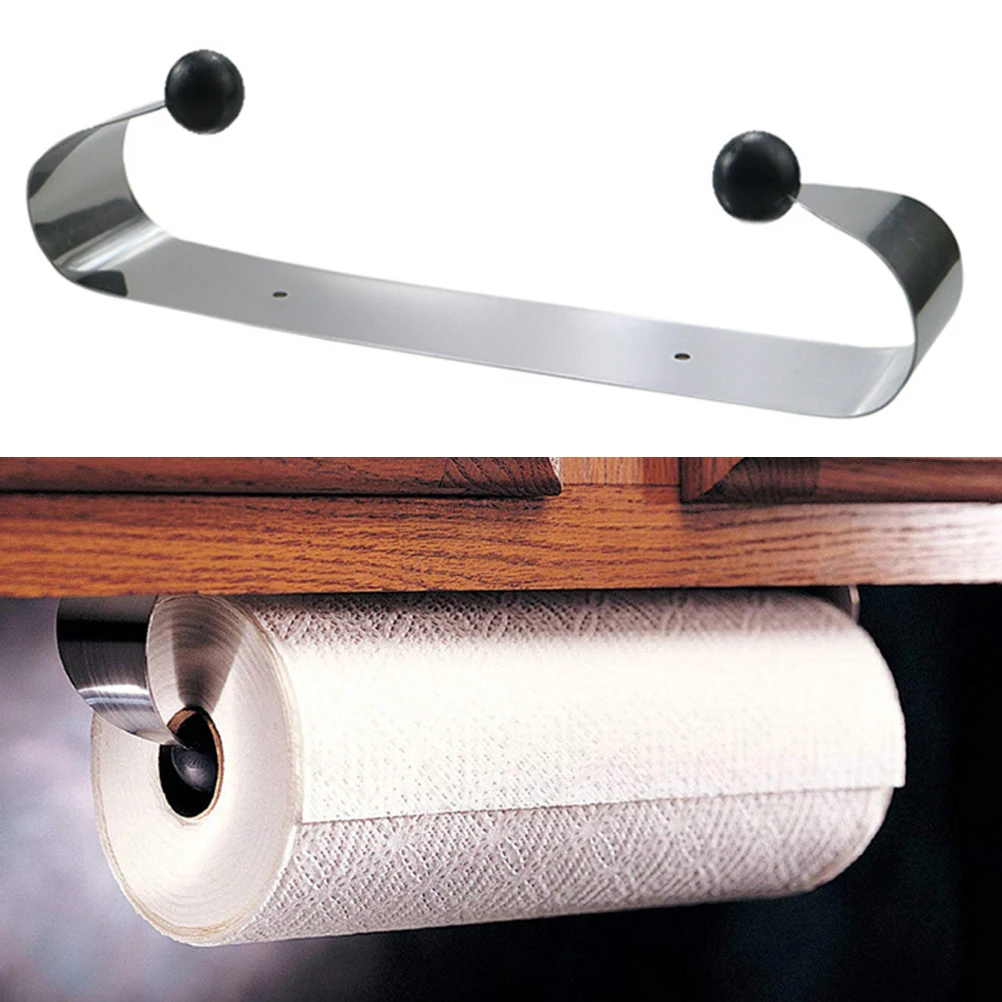 

Stainless Steel Paper Holder 33 5x8cm Wall Mounted Kitchen Bathroom Towel Rack Heavy Duty Modern Design Anti Rust Strong