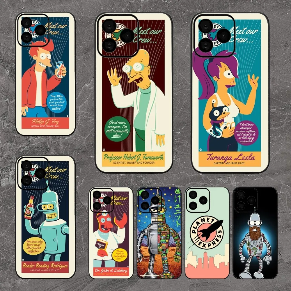 cartoon F-Futuramas Phone Case For iPhone 8 15 Plus 11 12 13 Pro Max 14 14 15Pro Max