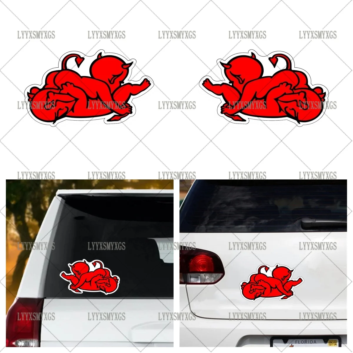 

Self-Adhesive Custom Devils 69 Car Stickers Waterproof Sunscreen Vinyl Decal PVC Wholesale Car Decoration