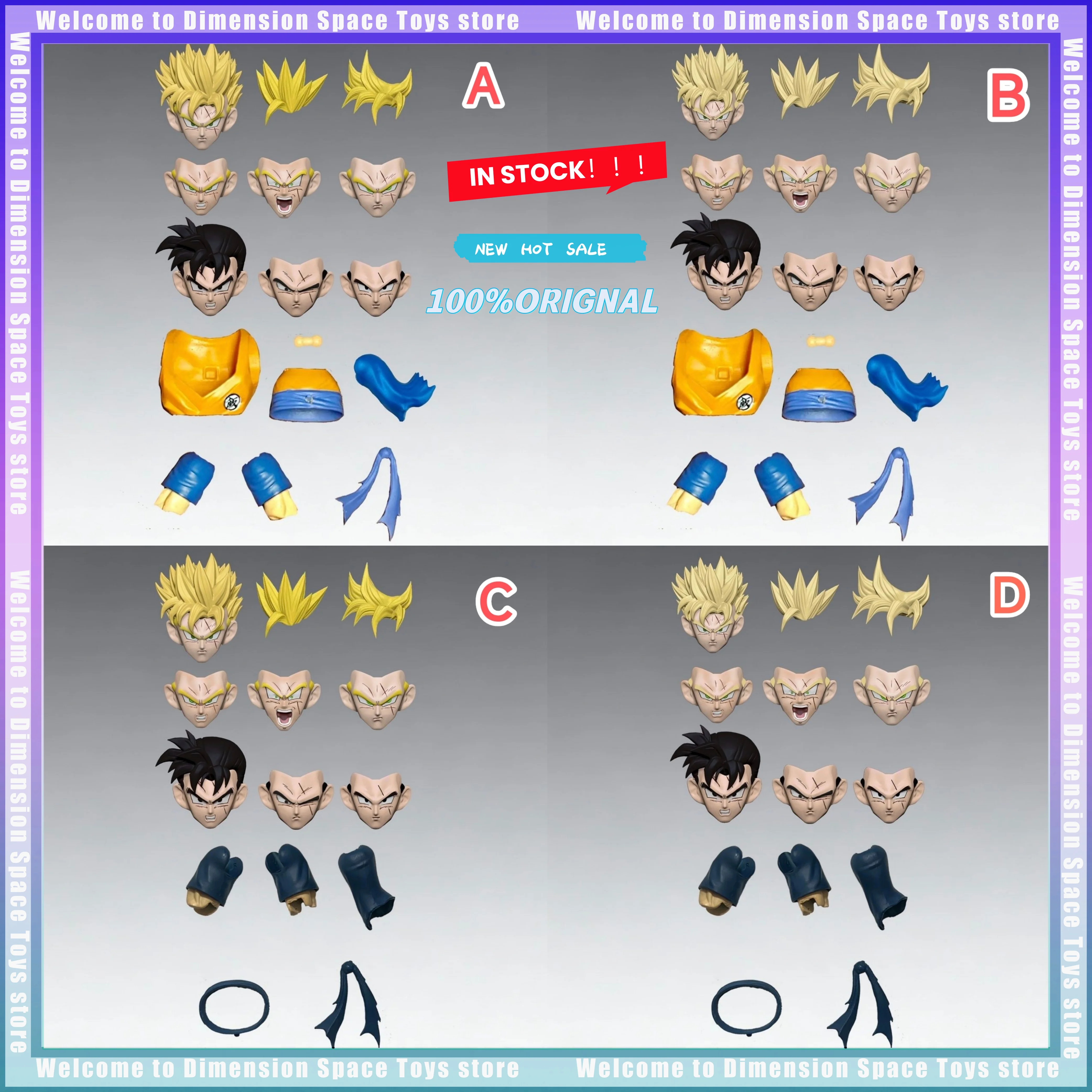 Nuevo N & T NT SHF Dragon Ball Z Future Son Gohan SSJ Super Saiyan 3,0 Kong cabeza esculpida paquete de accesorios figura de acción de Anime