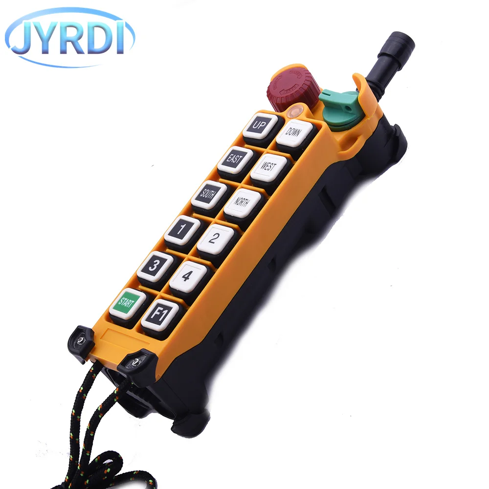 F24-12S 12 Buttons Industrial Wireless Radio Crane Remote Control Switches Hoist Overhead Bridge Crane Controller