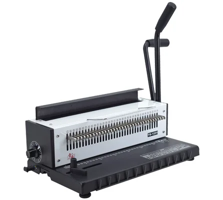 ZEQUAN Manual Wire Binding Machine Stapler-Can Create 34 Holes Equipped Double Clamping Fixtures For Office Supplies Book