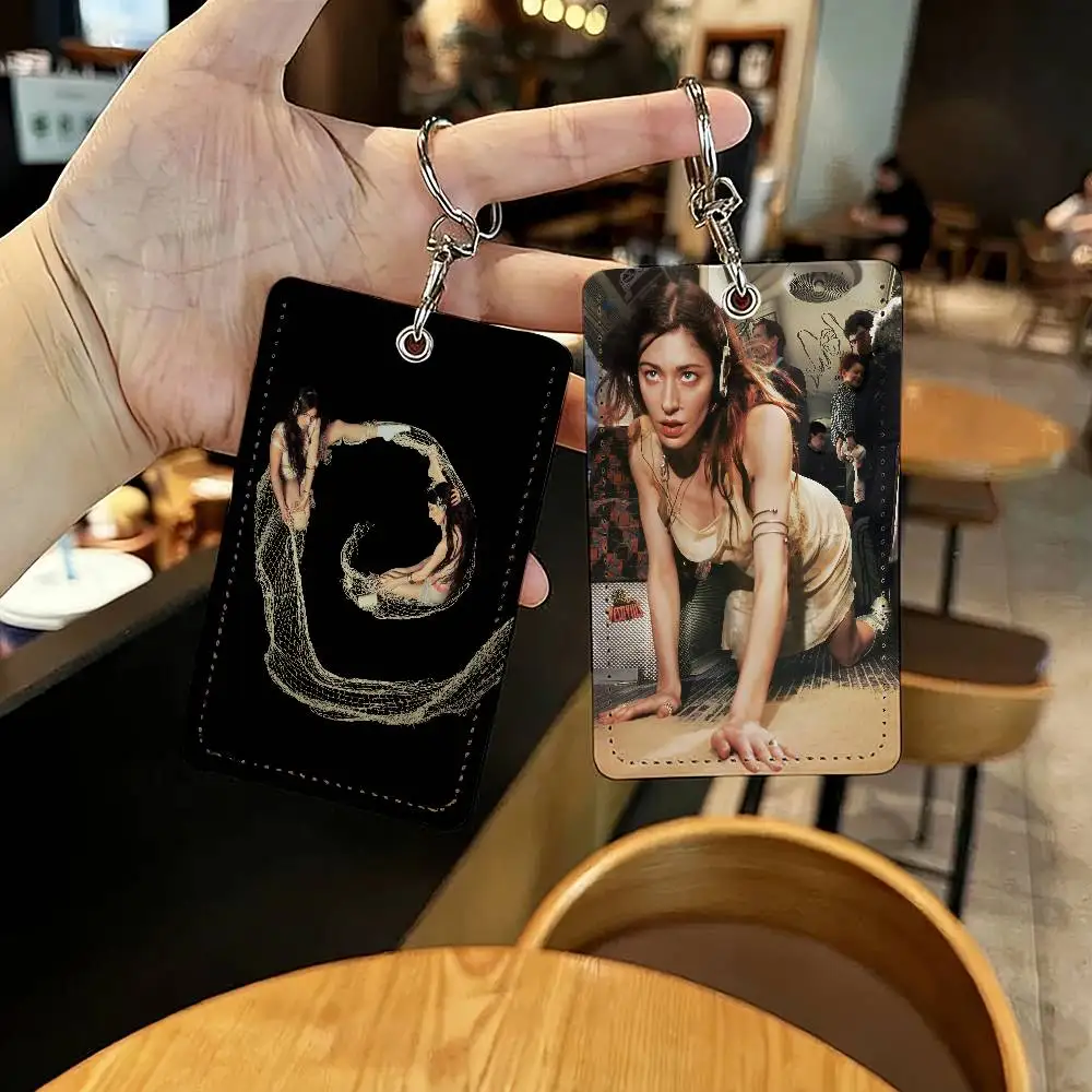 

Держатель для карт Singer Caroline Polachek для домашнего использования, защитный рукав для банковской кредитной карты, студенческий ID, брелок для ключей