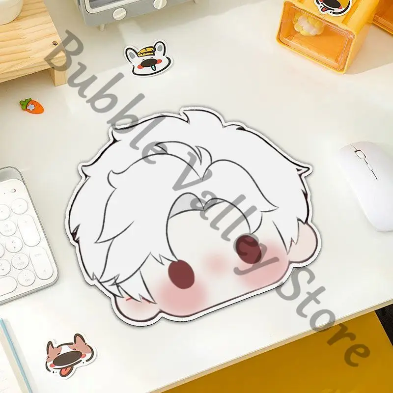 Anime Love and Deepspace Sylus Cosplay Mouse Pad Cartoon Q Versions antislip Mouses Mat Wrist Rest Desktop Playmat Xmas Gift