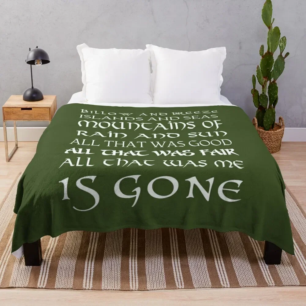 Outlander Typography Song Quote Throw Blanket Stuffeds Blankets Sofas Of Decoration christmas gifts Blankets