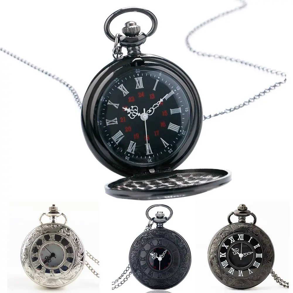 Flip Met Ketting Vintage Pocket Watch Fob Horloges Pocket Steampunk