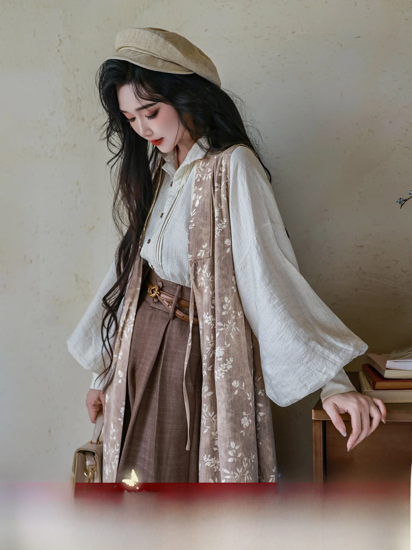 

New Chinese Sle Cotton Linen Wide Leg High Waist irt French Holiday Dr Ming Dynas Collar Long Care Traditional Hanfu