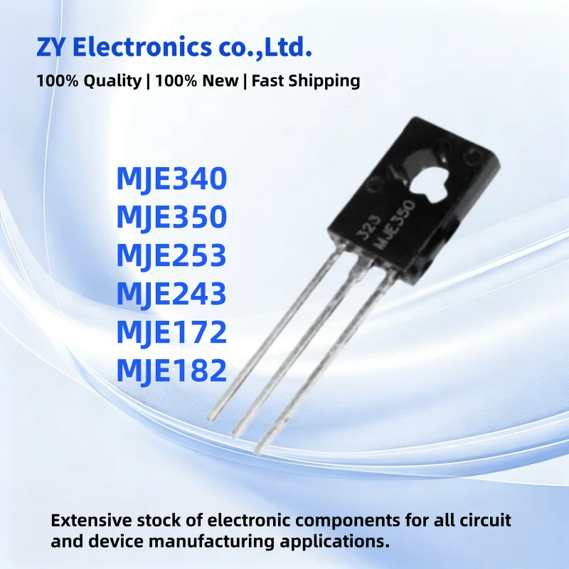 100PCS 100% New MJE340 MJE350 MJE243 MJE253 MJE172 MJE182 G TO-126 silicon power transistor