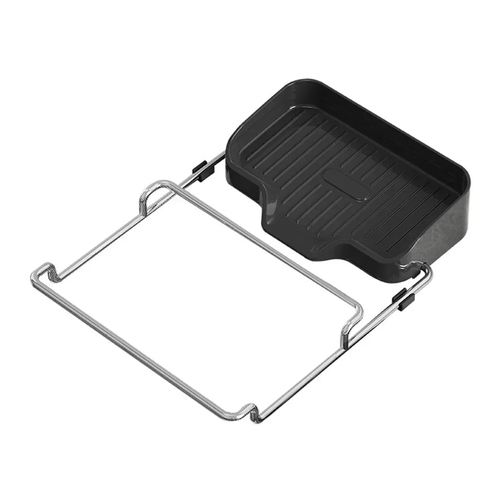 1set 23.7x16.7cm Sink Filter Rack Soap Box Rag Holder Drain Basket For Kitchen Leftovers Drainer Kitchen Sink Accessories